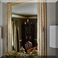 DM03. Gilt mirror with beveled glass. 46&rdquo;h x 34&rdquo;w 